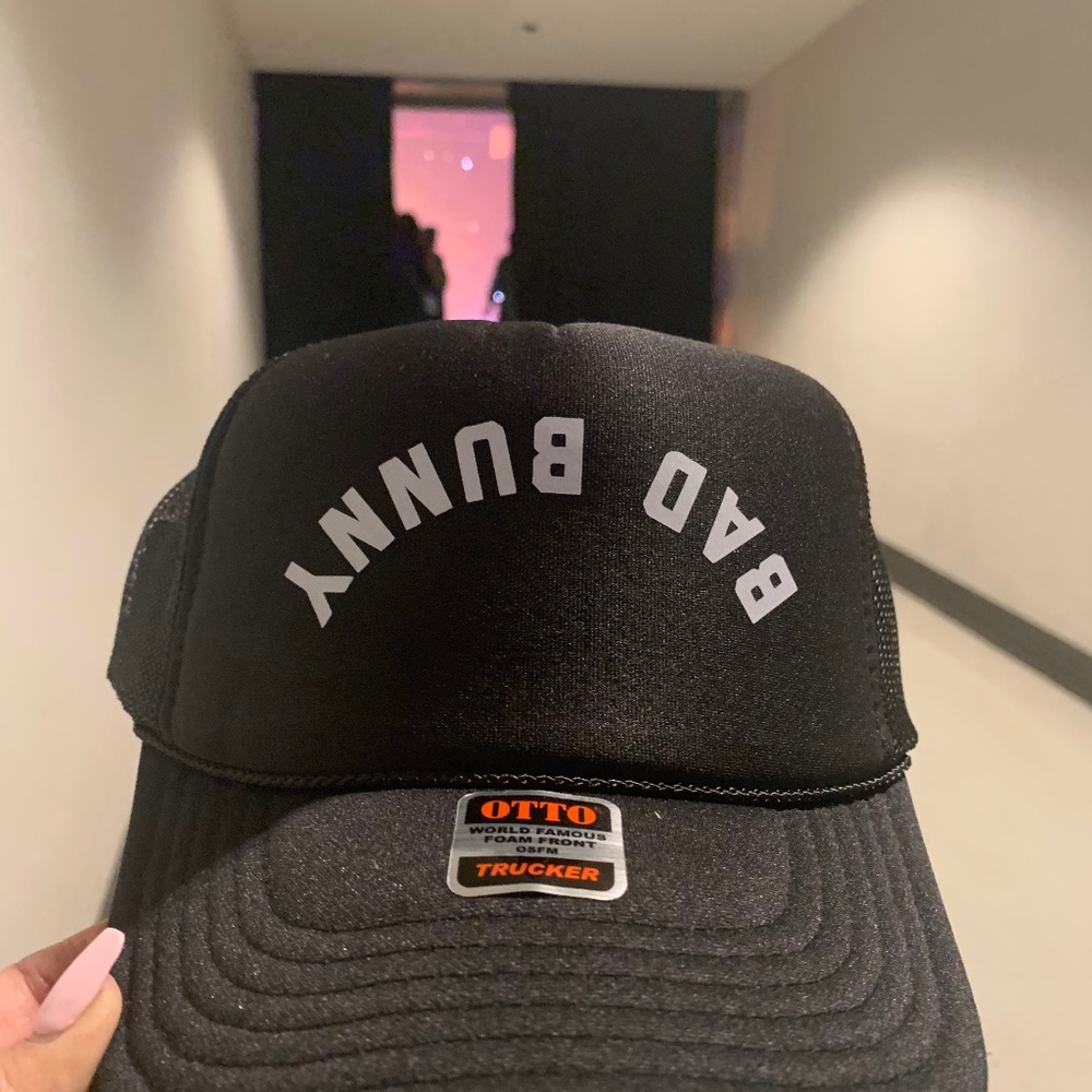 Bad Bunny Authentic Black Cap from 2024 Concert at Crypto